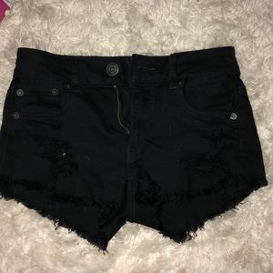 Black hi rise festival shorties